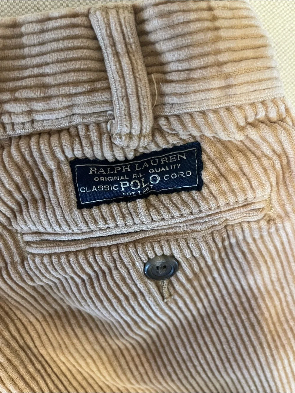 Ralph Lauren Boys Corduroy Pants in Camel
